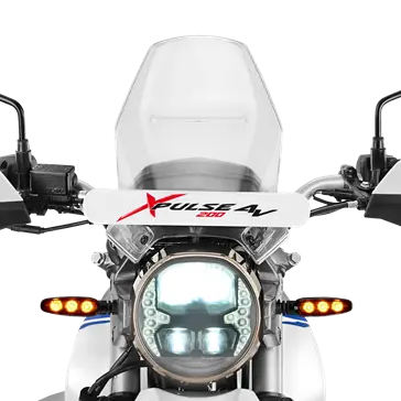 Hero XPulse 200 Pro rally windshield